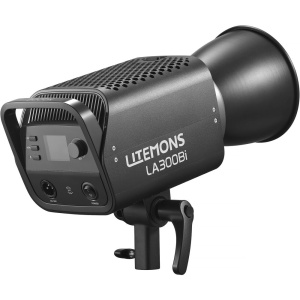 Lampa LED bi-color Godox LITEMONS LA300Bi 330W cu reflector BR30 si montura Bowens