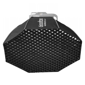 Godox KNOWLED Softbox octogonal pentru P300R, 120cm, cu grid 40°