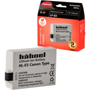 Hahnel HL-E5 / LP-E5, Acumulator replace pentru Canon LP-E5, 1000mAh
