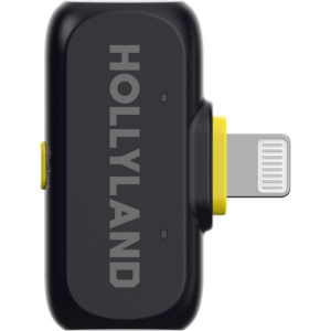 Hollyland Lark A1 Mini Duo Lightning, Sistem microfon wireless, 2 persoane, 2.4 GHz, culoare Space Gray