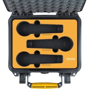 HPRC 2200, Hard Case pentru 3 microfoane handheld