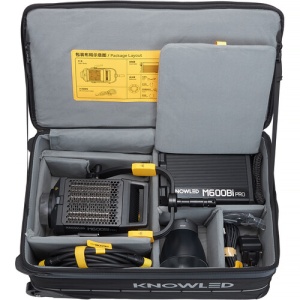 Kit K1 Godox KNOWLED M600Bi Pro, Lampa LED Bi-Color cu geanta de transport