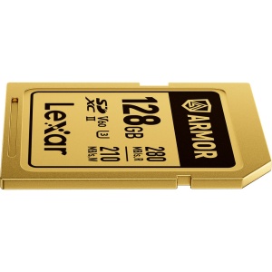 Lexar ARMOR GOLD 128GB, SDXC UHS-II, R280W205, V60, U3, IP68 - Card de Memorie