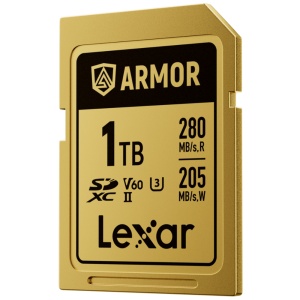 Lexar ARMOR GOLD 1TB, SDXC UHS-II, R280/W205, V60, U3, IP68 - Card de Memorie