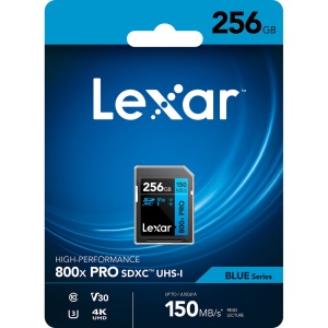 Lexar Blue 256GB, SDXC UHS-I, R150W45, V30, U1 - Card de Memorie