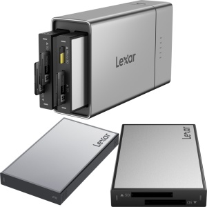 Lexar Professional Workflow Go - Stație de Andocare Portabilă cu SSD 2TB și Cititor Dual SD