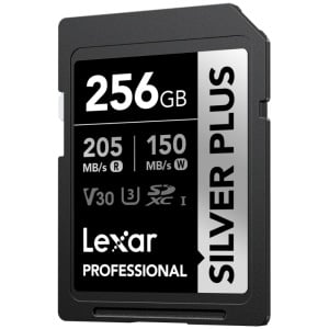 Lexar Silver Plus 256GB, SDXC UHS-I, R205W150, V30, U3, 1066x - Card de Memorie