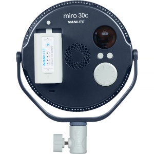 Nanlite Miro 30c Midnight Blue, Panou LED RGB rotund, 7", 4854 Lux, 2700-7500K