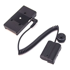 Nikon EN EL15 Full Decoding Dummy Battery + F970 Batterijhuls (veer kabel)