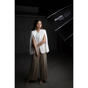 Phottix Raja Quick-Folding 120 cm, Umbrela softbox cu Grid, montura Bowens