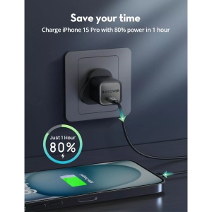 RAVPower RP-PC1055, Incarcator 20W GaN PD, USB-C