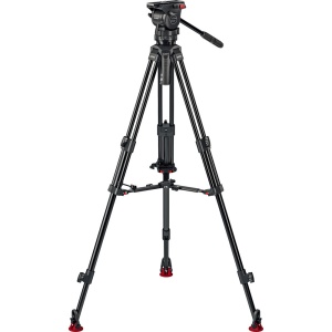 Sachtler System Ace XL MS AL Mark II, cap fluid, trepied din aluminiu in 3 trepte