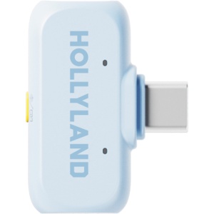 Sistem de microfoane wireless Hollyland LARK A1 Combo Sky Blue cu transmițătoare și receptoare USB-C și Lightning