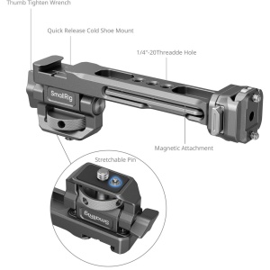 SmallRig 4637 HawkLock, Suport pentru monitor compatibil cu DJI RS 2, RSC 2, RS 3, and 3 Mini