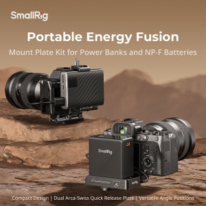 SmallRig 4695, Kit placa de montare Power Bank pentru camere Mirrorless