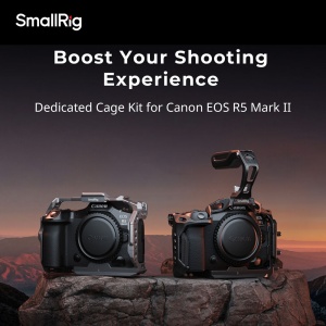 SmallRig 5029 HawkLock, Kit cage pentru Canon EOS R5 Mark II, cu grip și accesorii