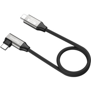 SmallRig 5075, Cablu USB-C Drept la Unghi drept, 35 cm, 40Gbps, 240W, 8K
