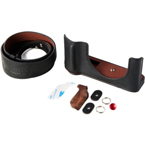 SmallRig 5267 Half Case Kit, Husa din piele neagra pentru FUJIFILM GXF100RF