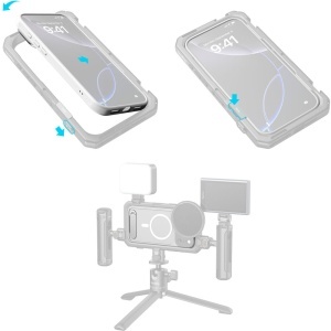 SmallRig 5552 FilMov, Husa alba pentru iPhone 17 Pro Max, T-Mount