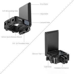SmallRig 5581, Suport Quick Release pentru DJI Osmo Pocket 3, Arca-Swiss, inclinare 230°