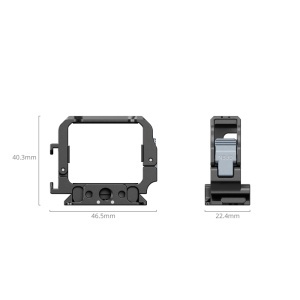 SmallRig 5607, Adaptor Cage pentru DJI Osmo Pocket 3 cu monturi 1/4", cold shoe