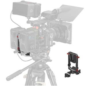 Placa rotativa pentru baterii V-Mount SmallRig 6273 montata pe sistem de tije de 15mm
