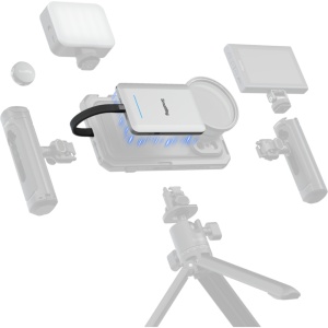 SSD portabil multifunctional SmallRig 6293 de 2 TB cu fixare magnetica si cititor de carduri SD