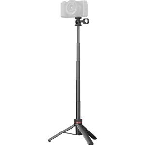Trepied multifunctional de calatorie SmallRig 6479 3-in-1 VT-17 configurat ca trepied de birou si monopied cu suport de telefon montat
