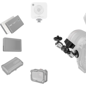 Brat articulat profesional SmallRig 6509 Mini Magic Arm 4.3 inch cu capete cu bila si saiba de protectie