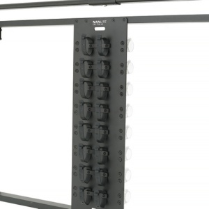 Suport Nanlite pentru 8 tuburi LED cu Softbox și Grid, FR-T12-8+SB