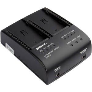 SWIT S-3602F, Incarcator/Adaptor Dual pentru baterii Sony NP-F970/770/960/950