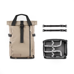 WANDRD PRVKE 21L Yuma Tan Photo Bundle V4, Rucsac foto 21L cu Essential Camera Cube