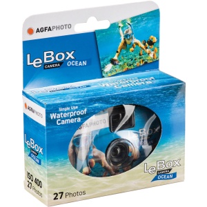 AgfaPhoto LeBox Ocean, Camera foto impermeabila, de unica folosinta cu 27 Expuneri