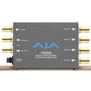 AJA 12GDA 12G-SDI 1x6 Reclocking Distribution Amplifier