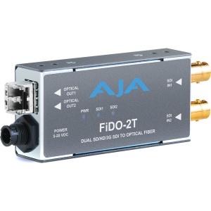 AJA FiDO-2T-MM, Convertor 2 x 3G-SDI la fibra optica LC, Multi-Mode