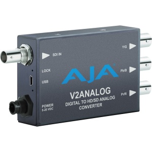 AJA V2Analog, Convertor HD/SD-SDI la analog, cu iesire component / composit