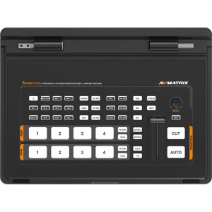 AvMatrix Shark H4 PLUS, Mixer video cu 4 canale HDMI cu Ecran IPS de 10.1"