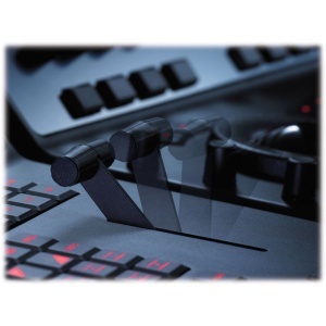 Consola de colorizare profesionala Blackmagic Design DaVinci Resolve Advanced Panel cu trei suprafete de control si tastatura glisanta
