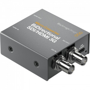 Convertor video profesional bidirecțional Blackmagic Design Micro Converter BiDirectional SDI/HDMI 3G wPSU cu conexiuni SDI și HDMI