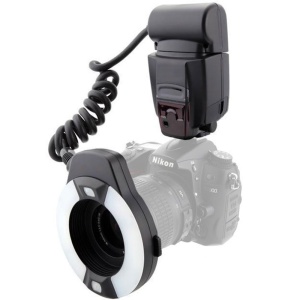 Blitz Macro Ring Meike MK-14EXT TTL pentru Nikon, i-TTL, GN 14m