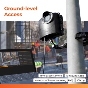 Brinno BCC2000Plus, Kit Camera Time Lapse Construction Bundle, Full HD HDR, 118°