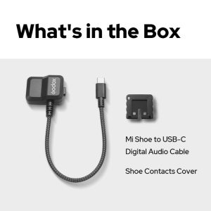 Cablu audio digital Godox GAC-IC14 cu conectori MI Shoe și USB-C pentru camere Sony