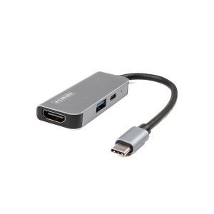 Caruba CUSB 7, Hub USB 3-in-1, 1x USB A 3.0 + 1x HDMI 4K/30Hz
