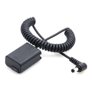 Caruba DC02, Acumulator Dummy Sony NP-FW50 Full Decoding cu cablu spiralat