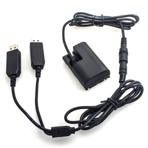 Caruba DC26, Acumulator Dummy Canon LP-E6 Full Decoding, cu alimentare 2x USB 5V