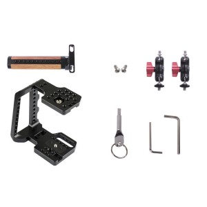 Half Cage met Wooden Top Handle voor BMPCC 4K