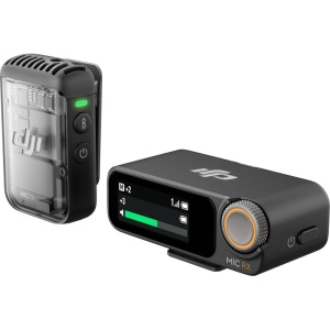 DJI Mic 2, Sistem Microfon Wireless Compact, 2 TX + 1 RX, 2.4 GHz 