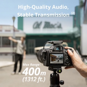 DJI Mic Mini, Sistem Microfon Wireless Compact, 2 persoane, 2.4 GHz