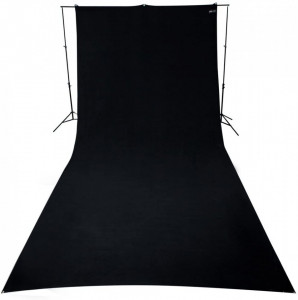 Fundal din panza Westcott, Black, 2,7 x 6,1m