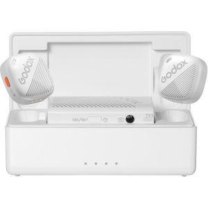 Godox Cube-C Kit2, Sistem Microfon Wireless Mini Alb, 2 Persoane, 2.4 GHz